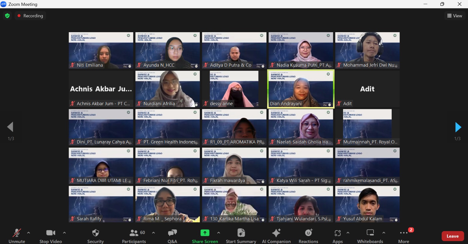 Halal Corner Hadirkan Empat Perspektif dalam Webinar Sanksi dan Pencantuman Logo Non-Halal